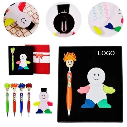 Ballpoint Pen & Highlighter Combo - Stationery Gift Set