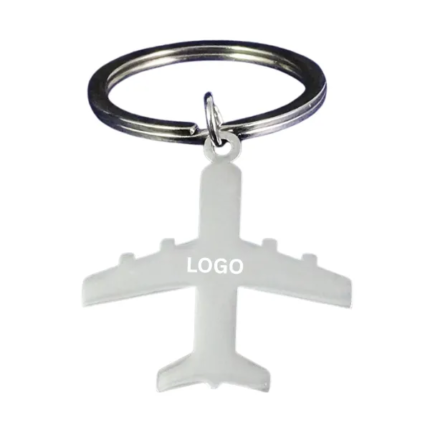 Stainless Steel Plane Keychain