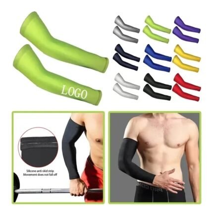 Non-Slip Silicone Ice Silk Cycling Arm Sleeves