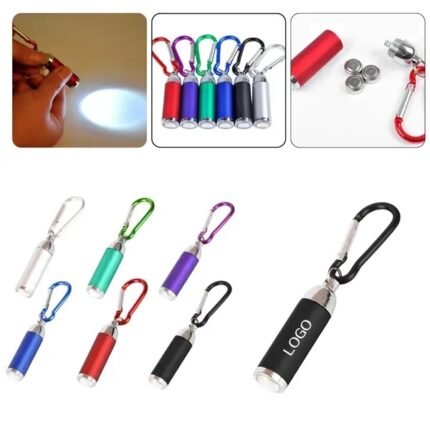 Mini LED Flashlight Keychain - Portable Compact Light Source