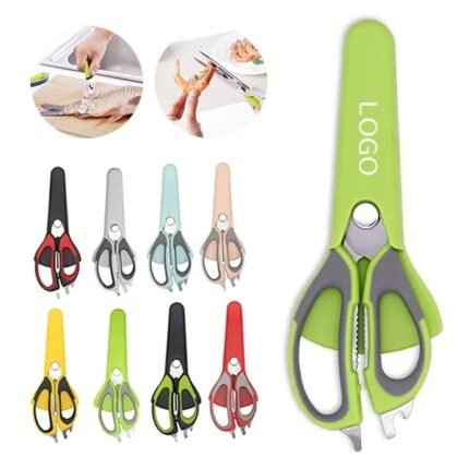 Stainless Steel Magnetic Kitchen Scissors - Removable Design