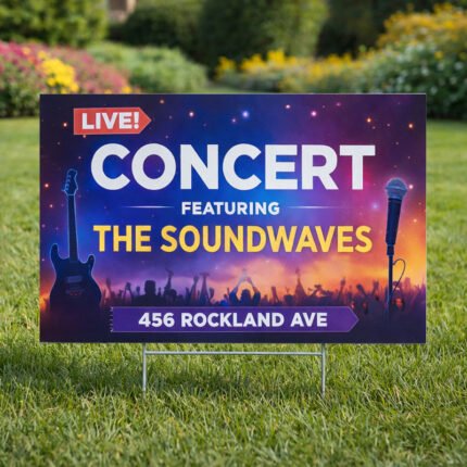 12 x 18 Custom Corrugated Yard Sign