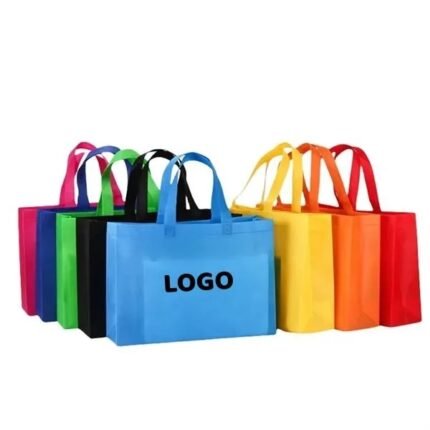 Colorful Reusable Tote Bag - Non Woven with Handles