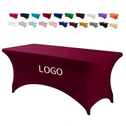 6FT Premium Full Color Dye Sublimation Stretch Table Cover