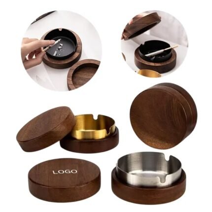 Rosewood Ashtray with Lid