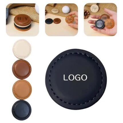 PU Leather Golf Ball Markers - Durable Accessories