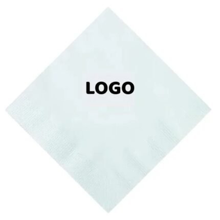White Beverage Napkin - Disposable 2-Ply Eco-Friendly