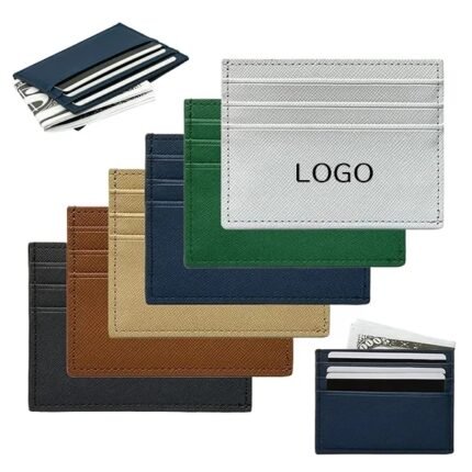 Double-Sided PU Leather Card Holder - Wallet Organizer