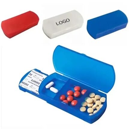 Compact Pill Organizer - Portable Pocket Medication Case