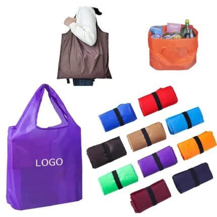 Foldable Reusable Shopping Bag - Polyester Eco-Friendly Tote