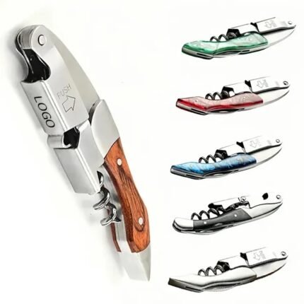 Steel Wine Opener - Ergonomic Corkscrew for Bottles
