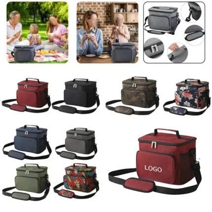 Colorful Insulated Lunch Bag - Premium Full Size