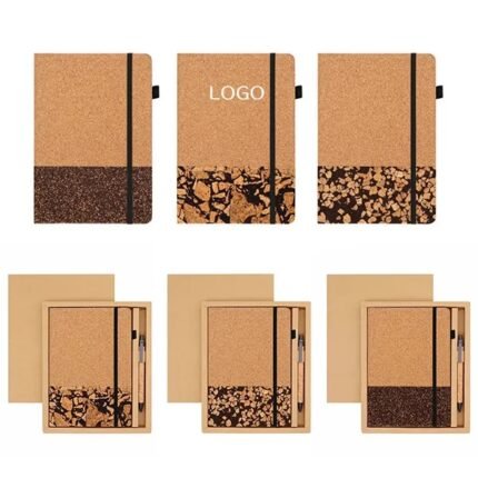 Cork Notebook Set - Eco-Friendly Stationery Gift Box