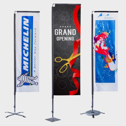Custom 5' X 2.5' Small Rectangle Flag Banners
