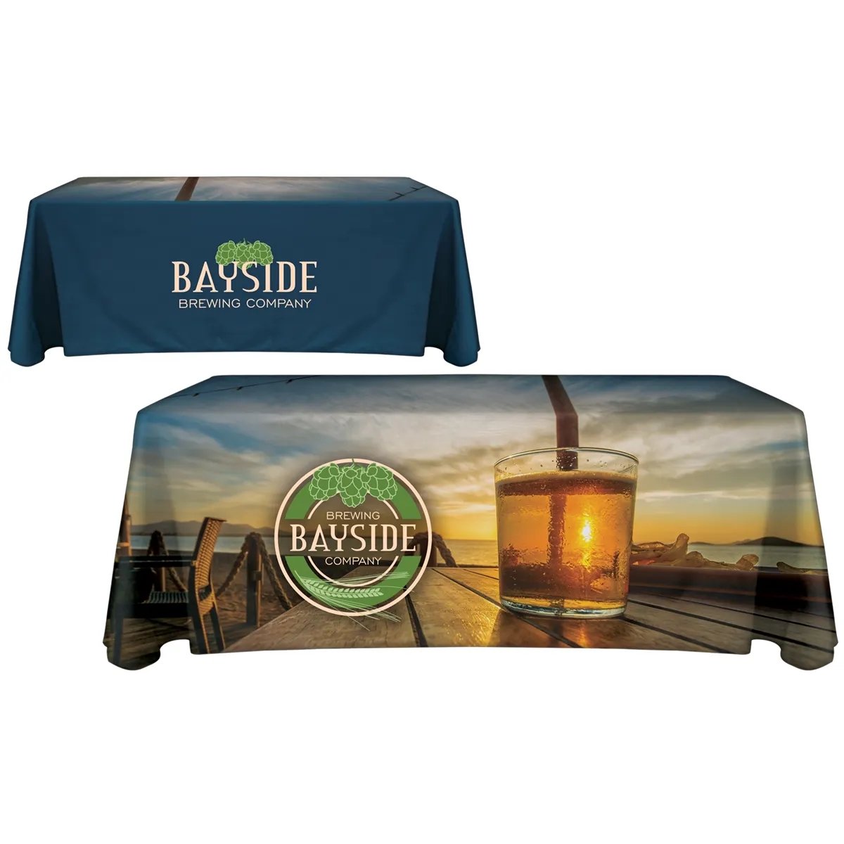 DTC-6F Custom 6′ Throw-Style Table Cover