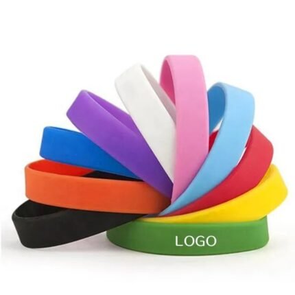 Silicone Sports Wristband - Solid Color Fitness Bracelet