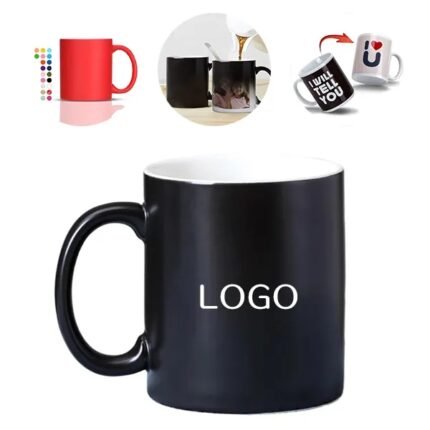 Matte Ceramic Color-Changing Mug - Heat Sensitive Coffee Cup