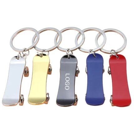 Mini Stress Relief Skateboard Keychain - Portable Fidget Toy