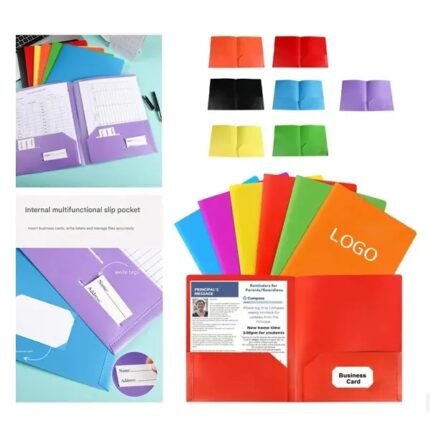Two-Pocket Office Folder - Durable Document Organizer