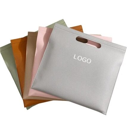 Large Capacity Leather Document Bag - A4 Handheld Organizer