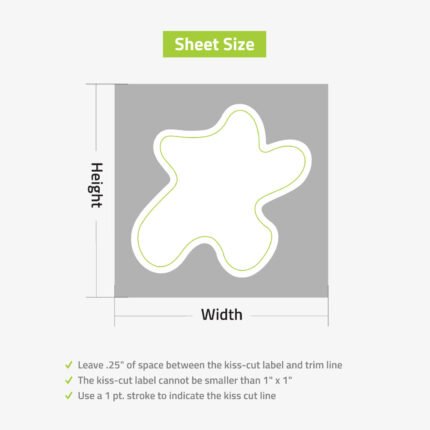 Custom Kiss-Cut Labels – Bulk Easy-Peel Sticker Labels