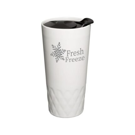 14oz Double Wall Ceramic Textured Tumbler