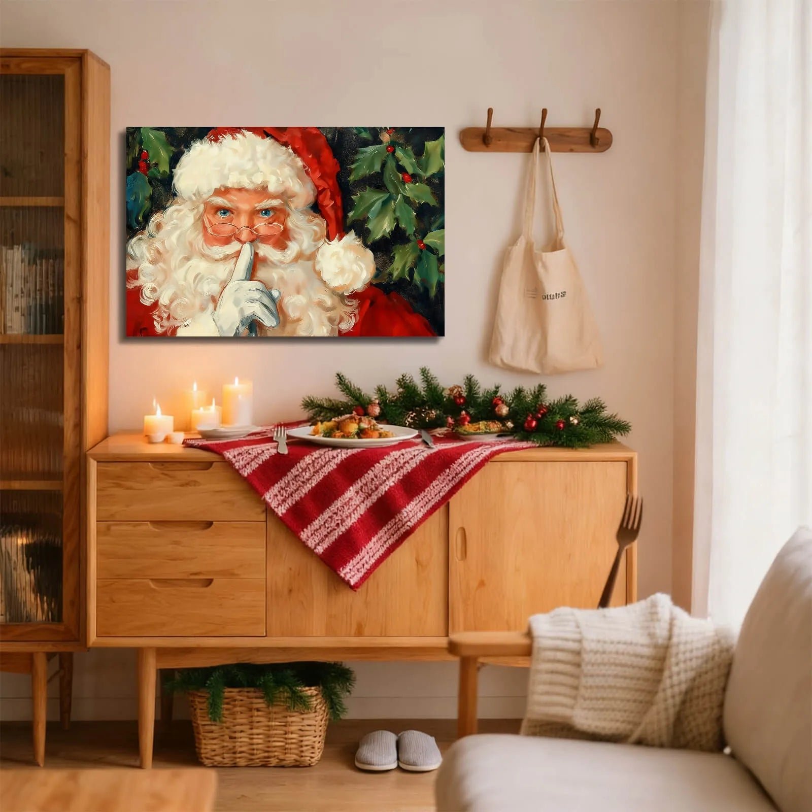 canvas-prints-canvas-wall-art-santa-shushing-christmas-oil-painting-style-holiday-home-decor-artwork-for-living-room-printtoucan-2277668.jpg