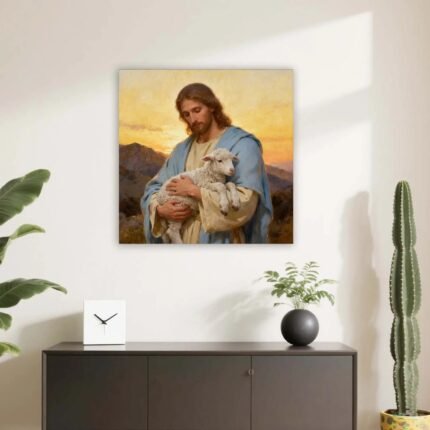 Canvas Prints Thick Canvas Christian Wall Art Jesus The Good Shepherd Christian Art