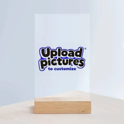 Custom Acrylic Sign with Wooden Stand Travel Memories Display Fast Printing |