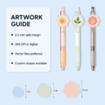 Artwork requirements and acrylic topper size guide