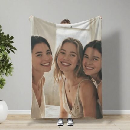 Custom Blankets Flannel with Your Photo for Friendship