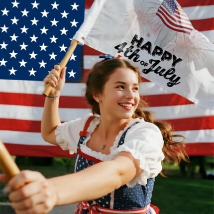 Custom Flag with Gender, Name & Outfit Options |