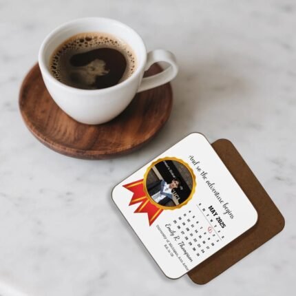 Custom Hardboard Back Coaster – And So The Adventure Begins