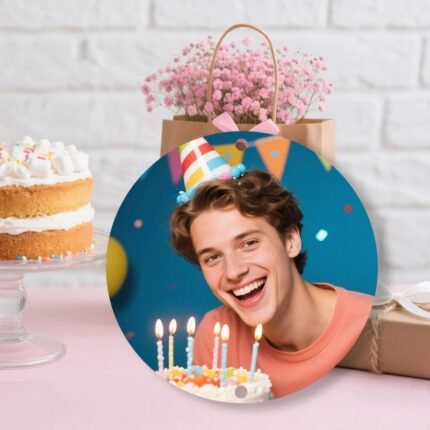Custom Metal Tin Sign Photo Upload Birthday Theme