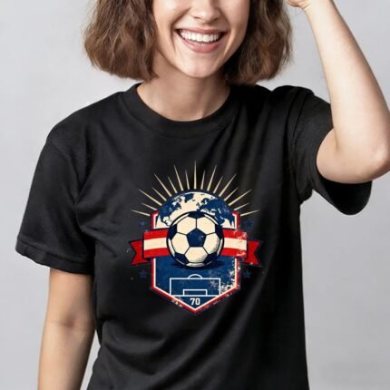 Custom World Cup T-Shirt with Photo | Personalized Football Fan Cotton Tee |